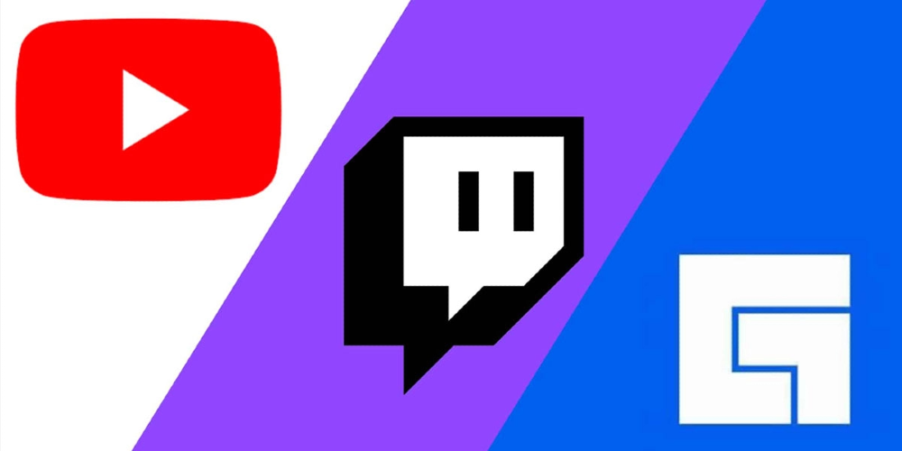 Streaming Platforms logo Youtube Twitch